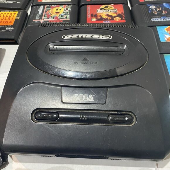 Sega Genesis MK-1631 Console Lot W/ 11 Games 3 Controllers Everything Is Working - Picture 9 of 10